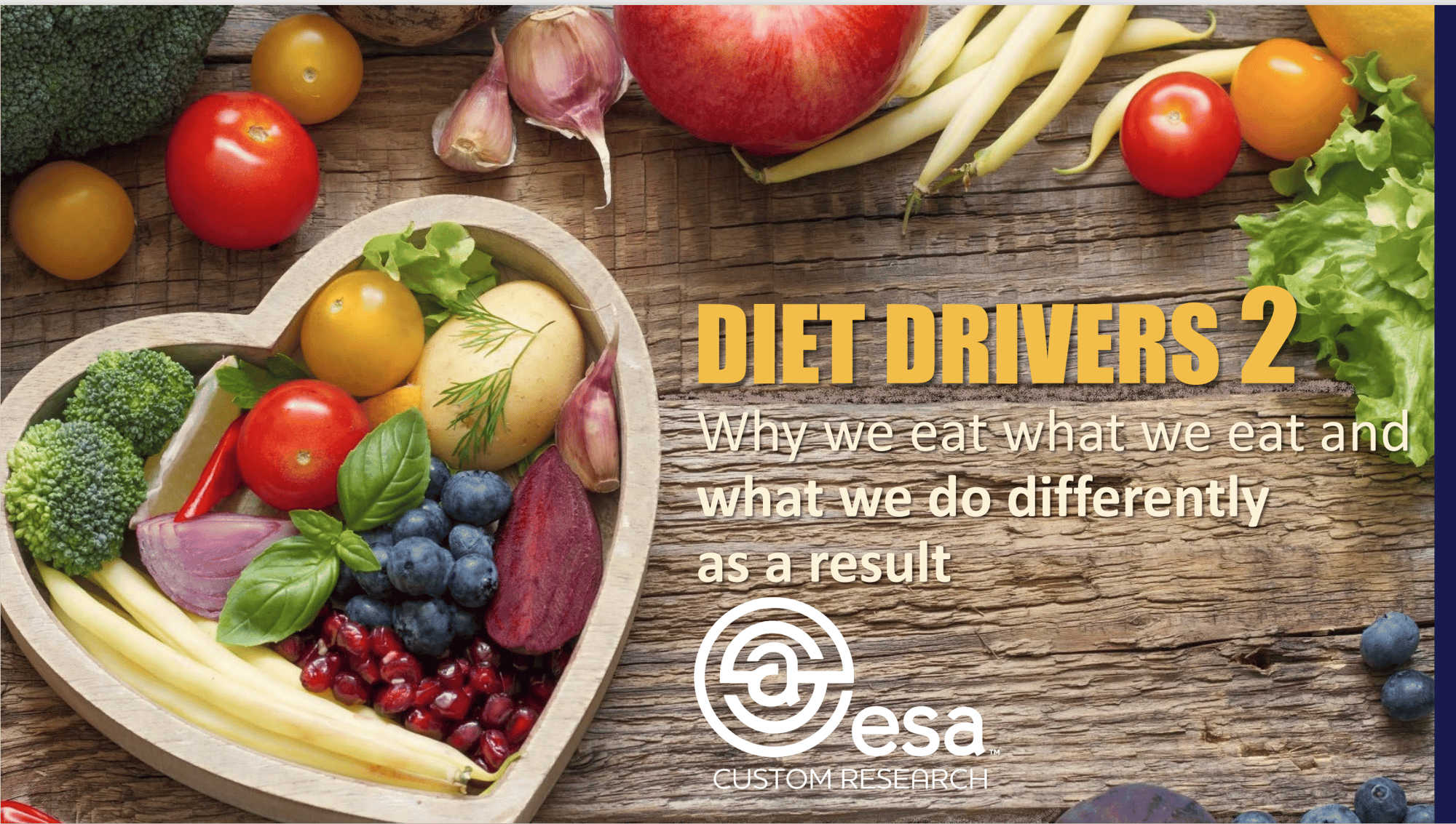 Diet Drivers 2 -- Why we eat what we eat and what we do differently as a result.